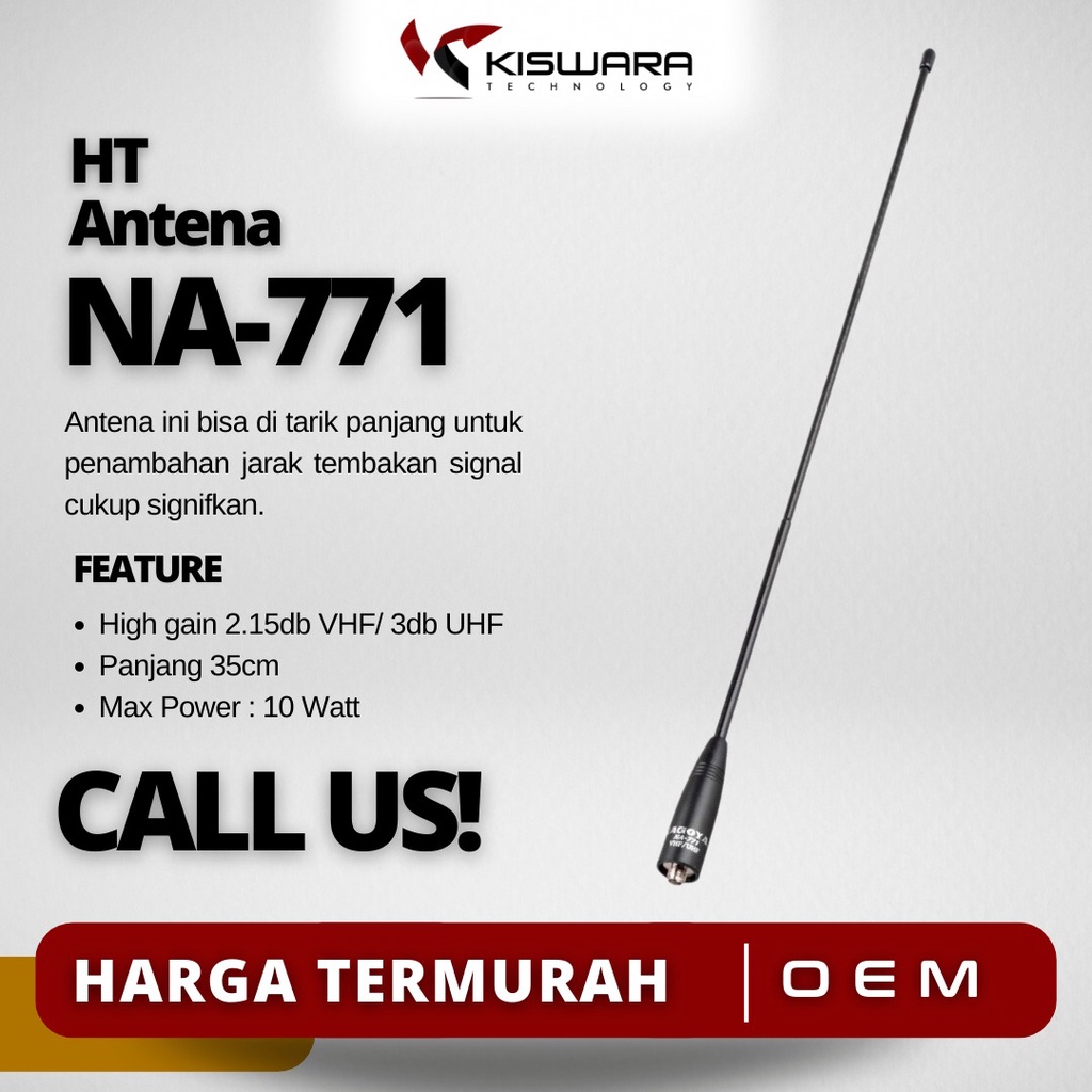 Antena HT Nagoya NA-771 SMA-F 144-430 MHz Dual Band KiswaraBandung