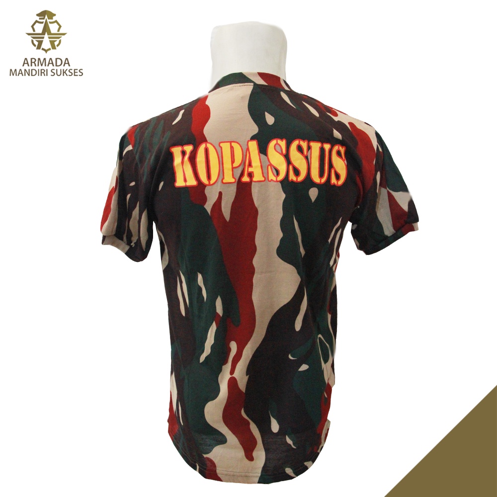 Kaos Kopassus Logo Loreng - Kaos Dalam Kopassus Logo Loreng