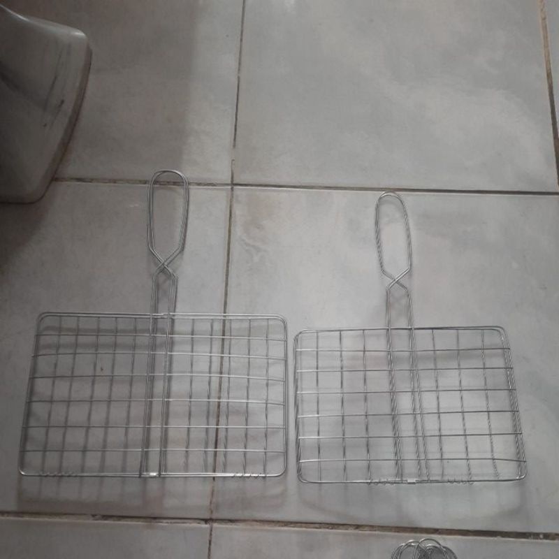 Panggangan Jepit Ikan Ayam Bakar Kawat Tebal