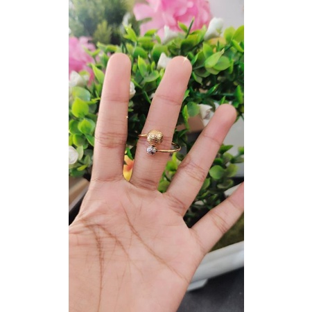 Cincin Bola Emas 6k