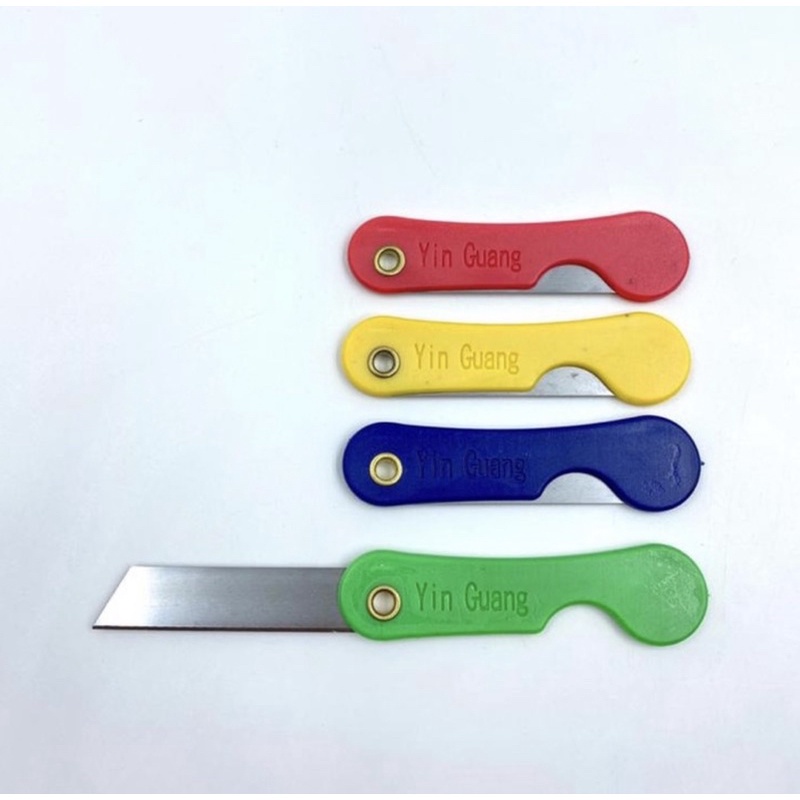 GOS-G313- Pisau Cutter Lipat Mini / Foldable Knife / Alat Bantu Potong Kertas Plastik Perlengkapan ATK Sekolah Kater Kecil Untuk Unboxing Paket