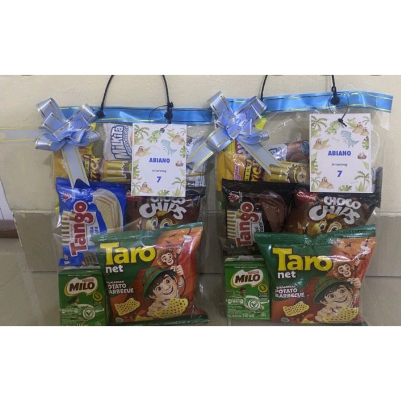 

paket bingkisan Snack ulang tahun ank premium murah (milo)