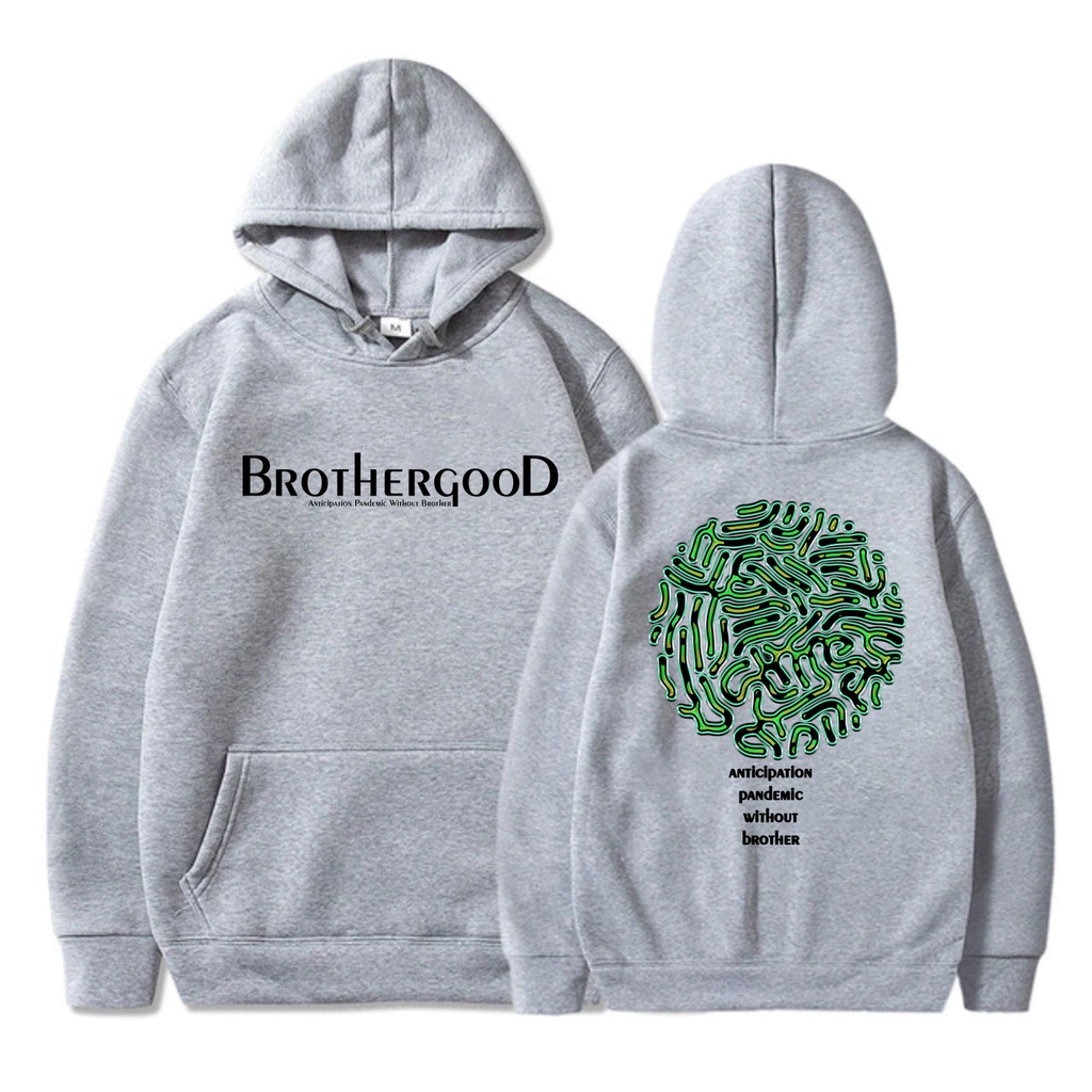 SWEATER HOODIE BROTHERGOOD Jumper Hoodie II Sweater Hoodie black BROTHERGOOD Sablon Fleece Cotton M-XXL (Pria &amp; Wanita