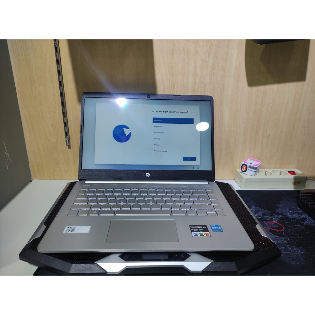 Laptop Hp 14s DQ5115TU Intel Core i3 1215U RAM 16GB SSD 512GB FHD BACKLIT Windows 11 OHS Original Terlaris