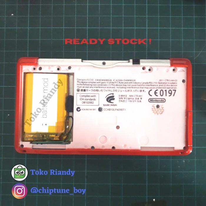 Battery Baterai Batre Mod Nintendo 3DS Old Reguler