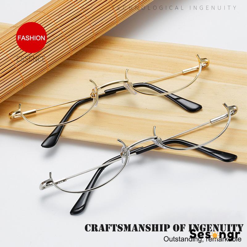 COD Kacamata Pendant Glasses Frame Korea Setengah Bingkai Netflix Dekoratif Wanita - SG