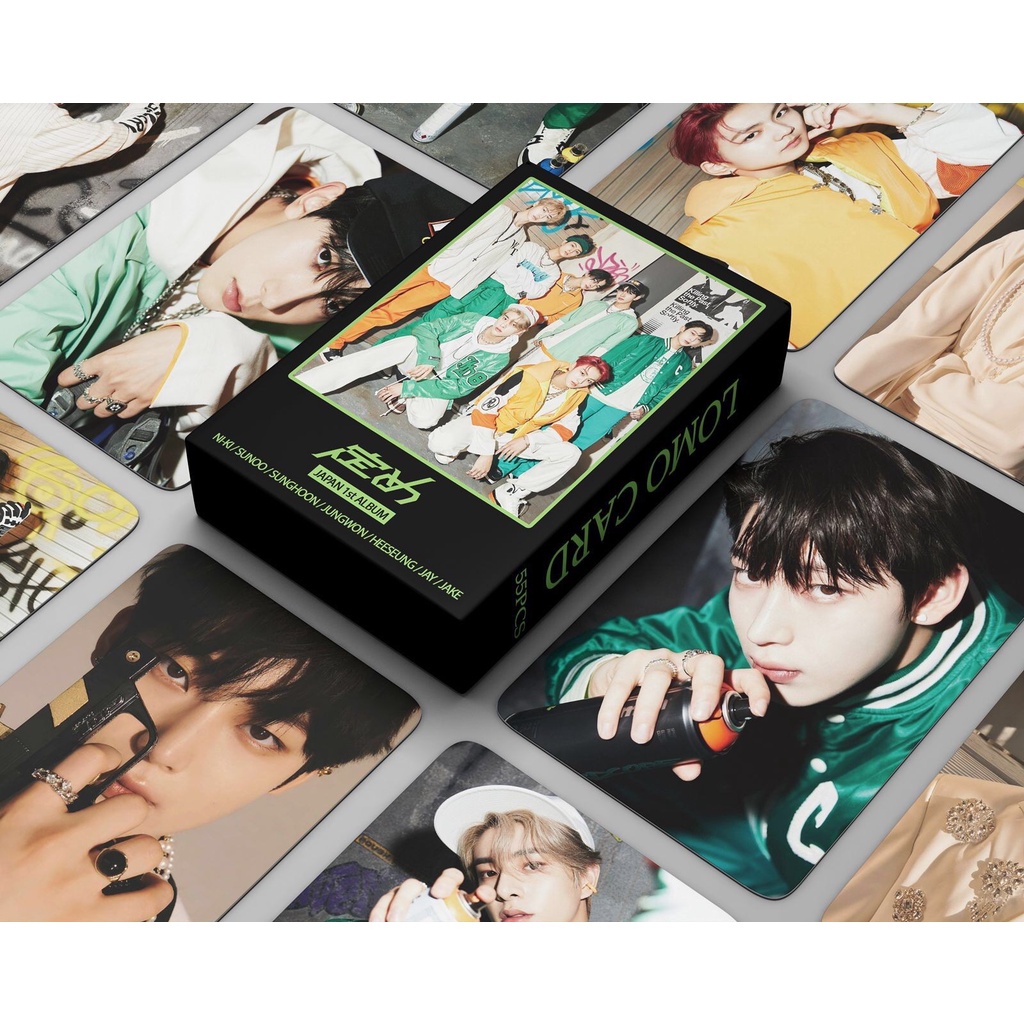 [kstuffind] ENHYPEN SADAME JAPAN ENGENE VER ALBUM PHOTOCARD LOMO CARD PHOTO KARTU FOTO PC EN MURAH 54 PCS 54PCS