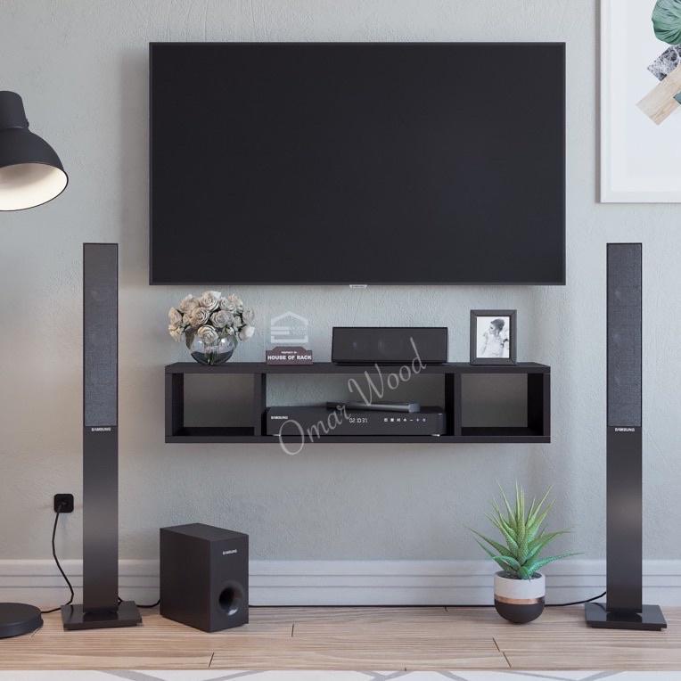 Code-U22W-☛) Rak Tv Dinding Minimalis Dekorasi Meja Gantung Susun Serbaguna Tempat Penyimpanan Multi