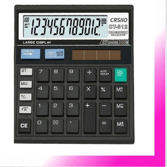 

☞☞ ❄ TMALL ❄ 12 Digit Kalkulator Check / Kakulator Dagang Besar / Calculator CT 512 MURAH S020