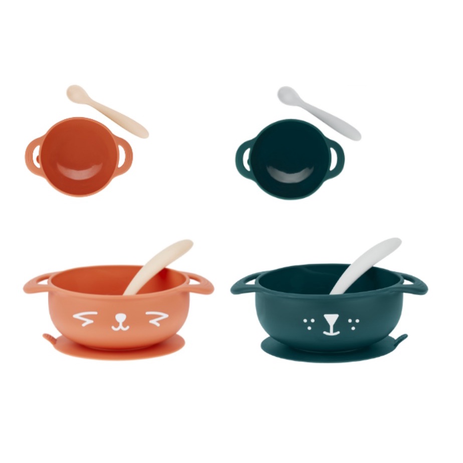 Babymoov Tast'isy Kit Silicone Bowl and Spoon Weaning Set