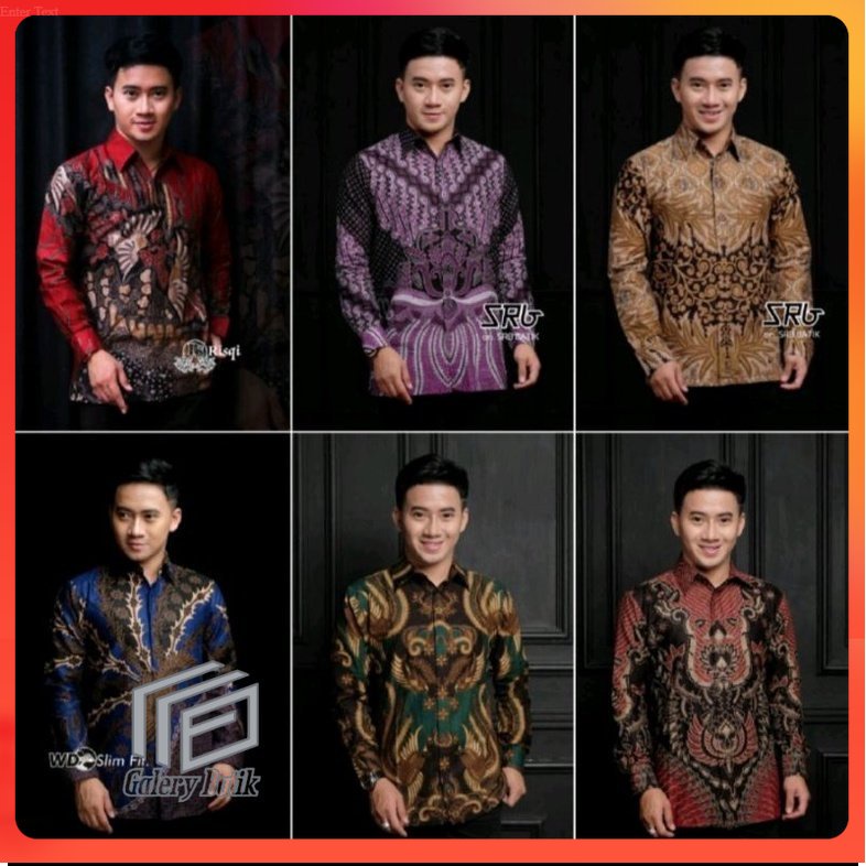 KEMEJA BATIK PRIA LENGAN PANJANG PREMIUM SIZE M L XL XXL