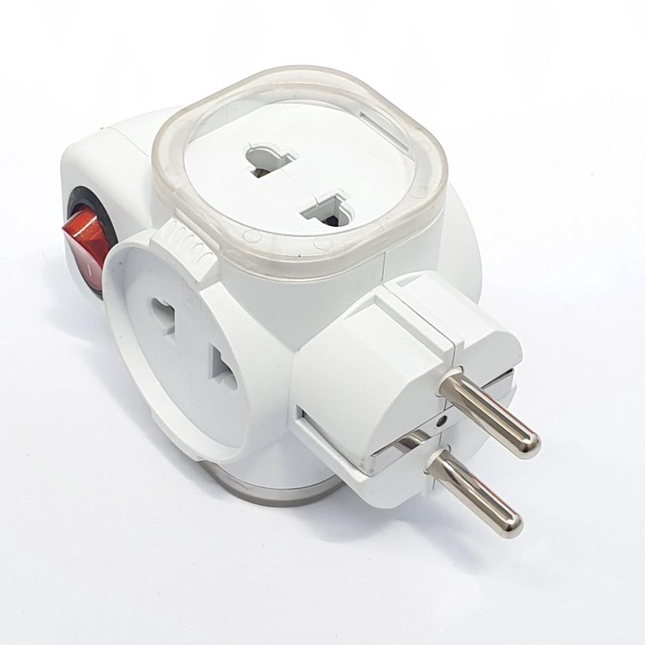 Lumment T Arde 4 Lubang / Colokan Listrik Steker T Arde 4 Lubang