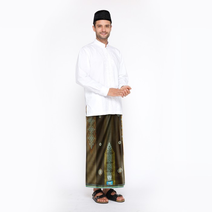 Sarung BHS Classic Gold Motif JGA Coklat Muda