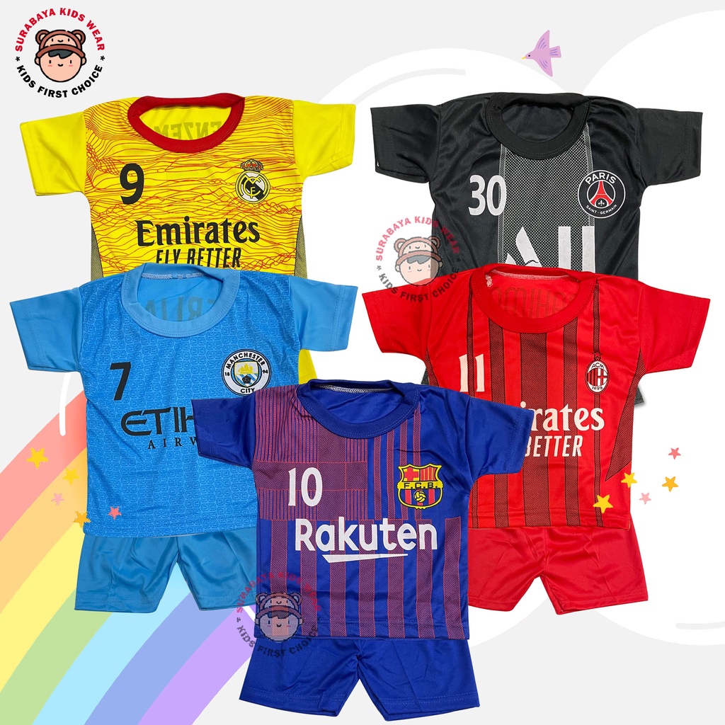 Setelan Jersey Sepak Bola / Baju Futsal Anak