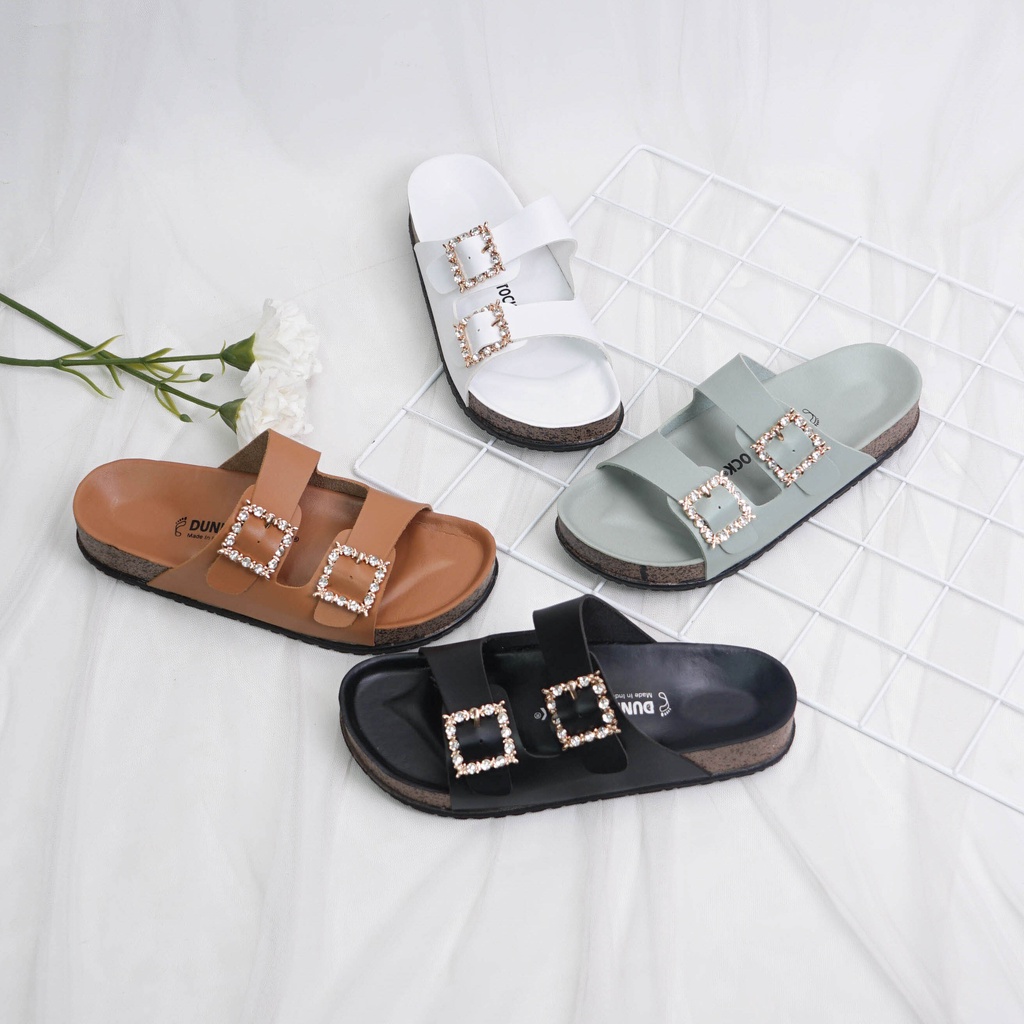 Dunkenstock KIMMY Sandal casual wanita sendal slop cewek birken strap