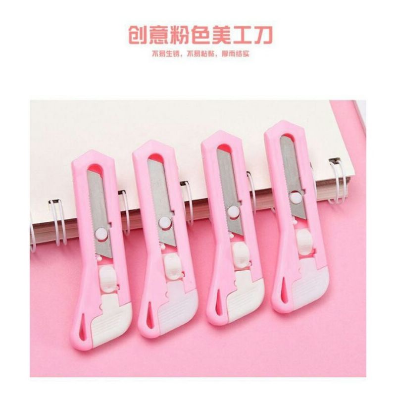 Mini Cutter Pink / Pemotong Kertas Mini