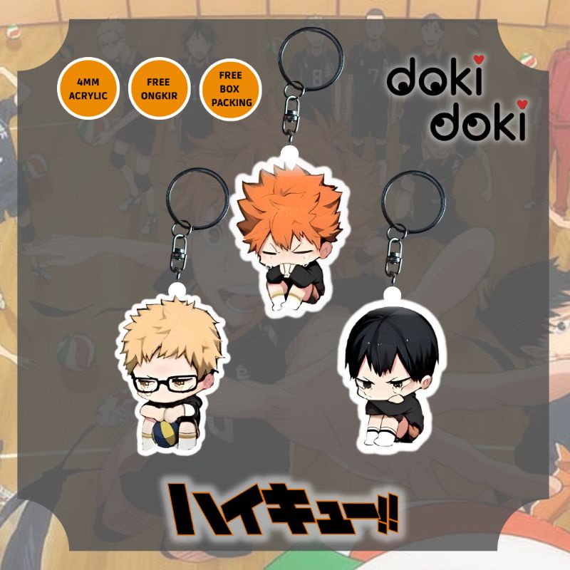 GANTUNGAN KUNCI KEYCHAIN ANIME HAIKYUU