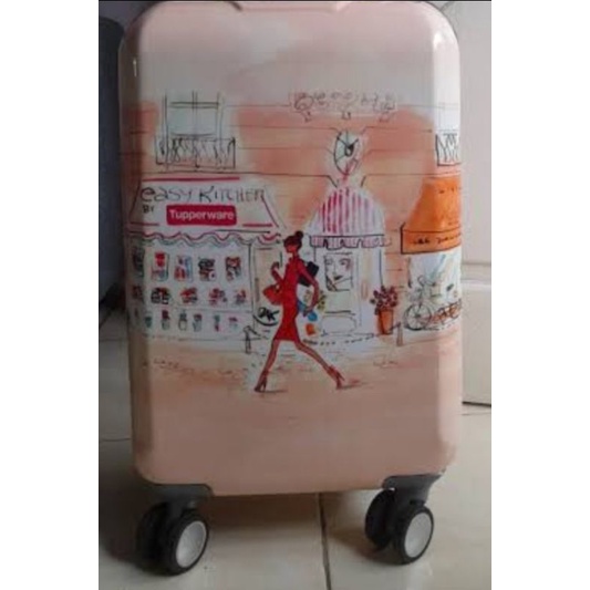 tas koper tupper 1 new/ koper miss belle ori SALE tupperware asli, zoom logo dalam