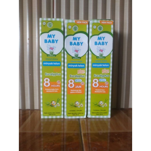 My baby/my baby telon plus/minyak telon bayi kemasan besar(90ml)