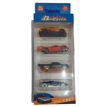 Mainan Anak Mobil Die Cast Set 4 Pcs