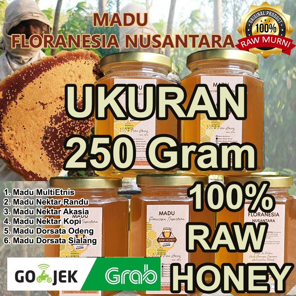 

[BAYAR DITEMPAT] SUPPLIER MADU Ukuran 250 Gram FLORANESIA NUSANTARA - 100% Madu Murni RAW HONEY - Madu Kualitas Premium Lebah Apis melifera dan lebah Apis Dorsata - esoxse honey