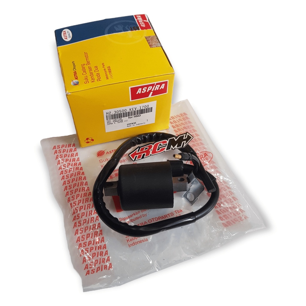 H2-30500-KEV-1700 CUL KUIL COIL KOIL PENGAPIAN IGNITION SUPRA X 100 FIT LAMA OLD GL PRO GLPRO MAX CDI ORI ORIGINAL ASPIRA ASLI