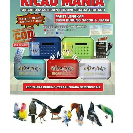 Keluaran Terbaru.. Speaker Master Burung,Masteran Burung ZB800BT REMOTE isi 235/99suara Terpercaya K