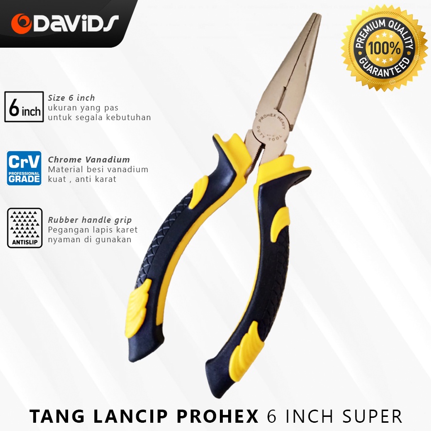 Tang Lancip Cucut Jepit Prohex 6 Inch Super 4231-016