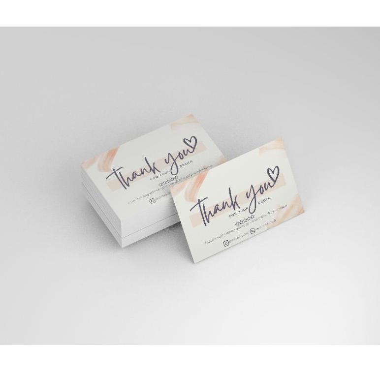 

☀ (100pcs) Kartu Terima Kasih | Thank You Card Online Shop | Custom ✓