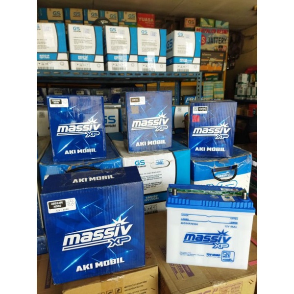 Jual Aki mobil suzuki carry futura massiv xpns60 46b24r 12v 45ah basah