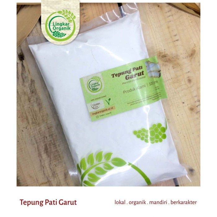 

Tepung Pati Garut Lingkar Organik 500gr - Tepung Umbi Garut