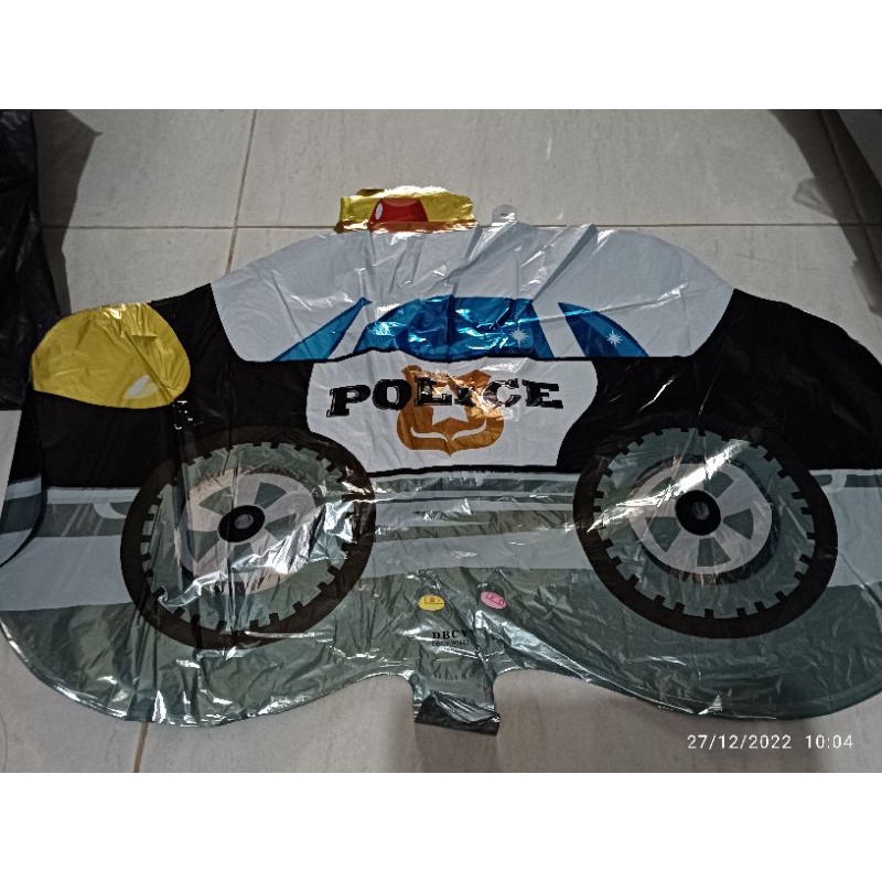 Balon Foil Mobil Polisi ±60cm