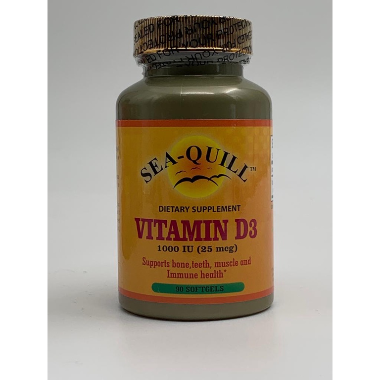 Seaquill vitamin D3 1000 IU isi 90 sofgel memenuhi daya tahan tubuh
