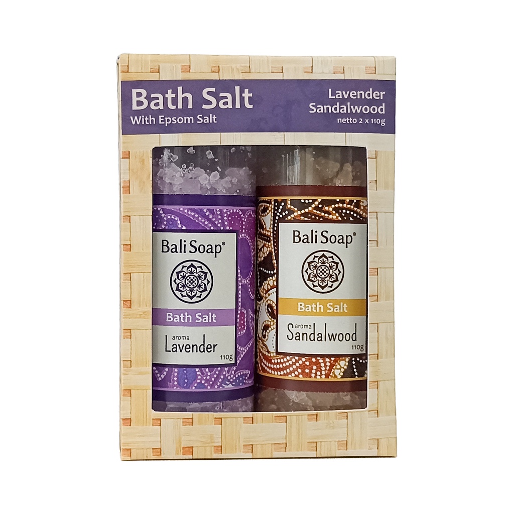 Box Set Bath Salt Lavender - Sandalwood