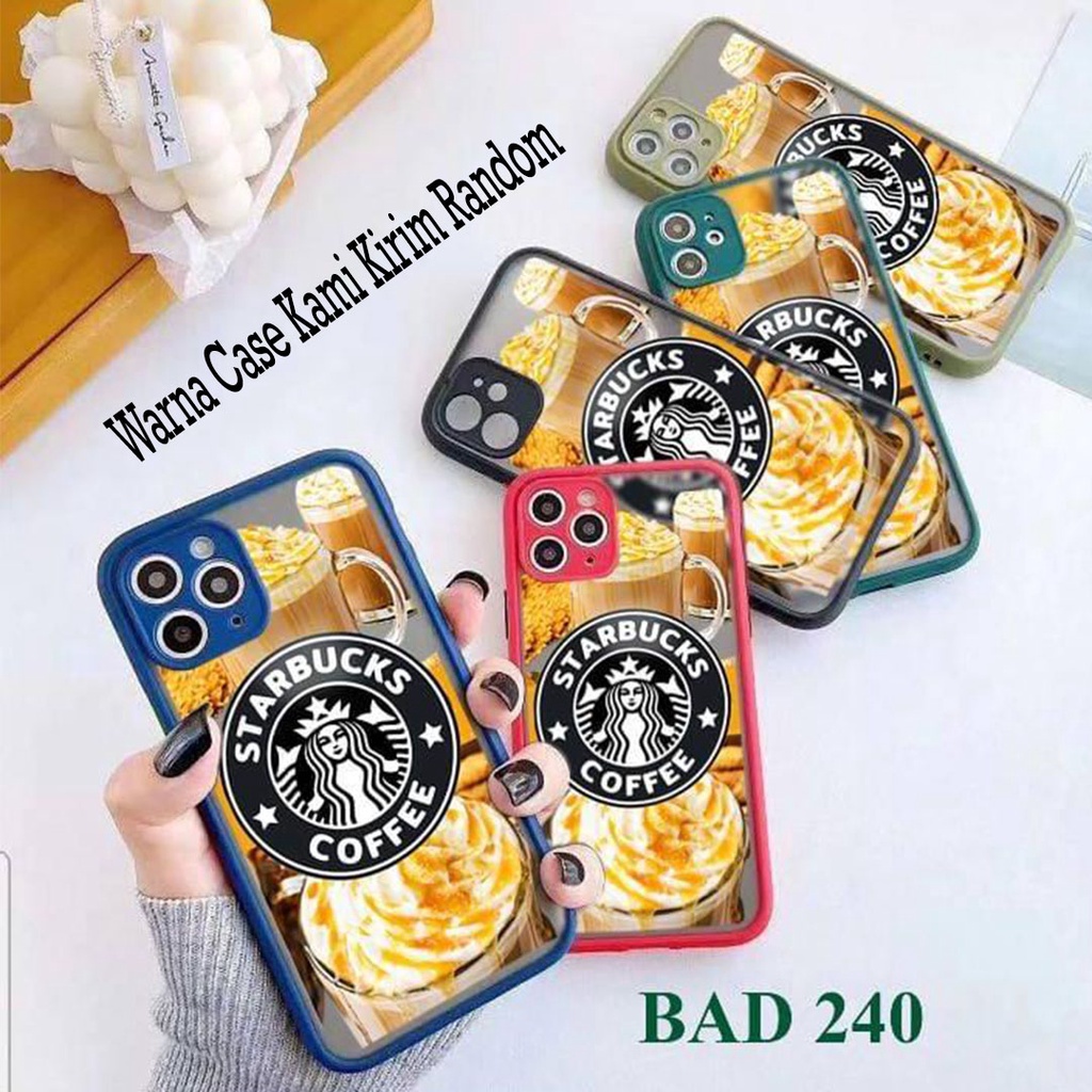 Case Matte Motif Starbucks Xiaomi Pocophone F1 Poco F3 Pocophone F2 Pro