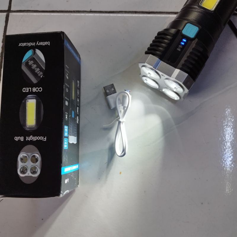 senter 4 mata dan cob led