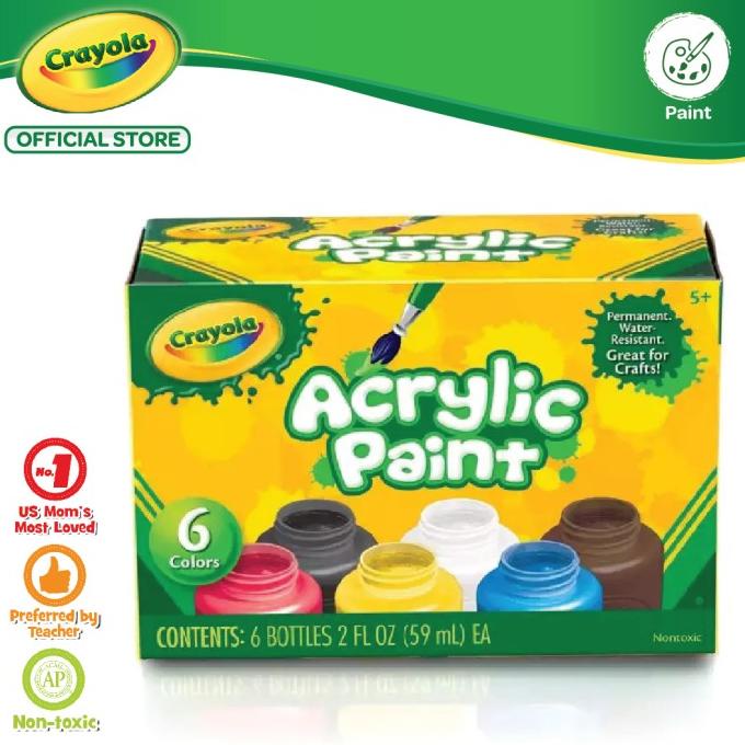 

Crayola Acrylic Paint - 6 Color