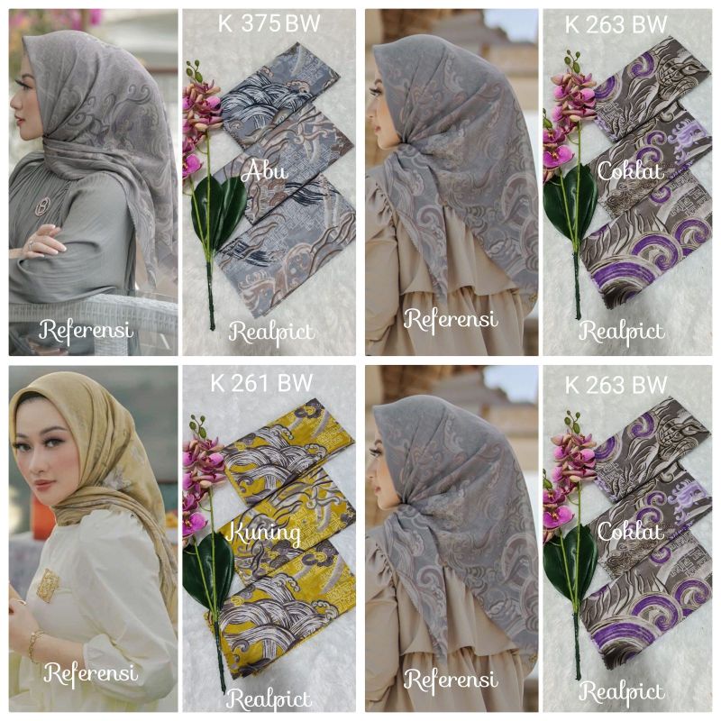 jilbab voal motif premium laser cut terbaru