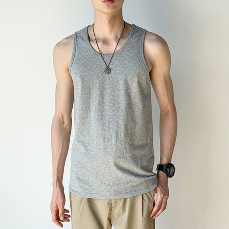 Baju Singlet Pria Polos Cotton Combed Tanktop Pria Kaos Singlet Pria