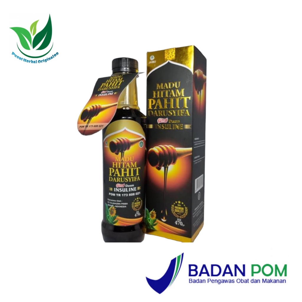 

Madu Hitam Pahit Daun Insuline DARUSYIFA 470Gram