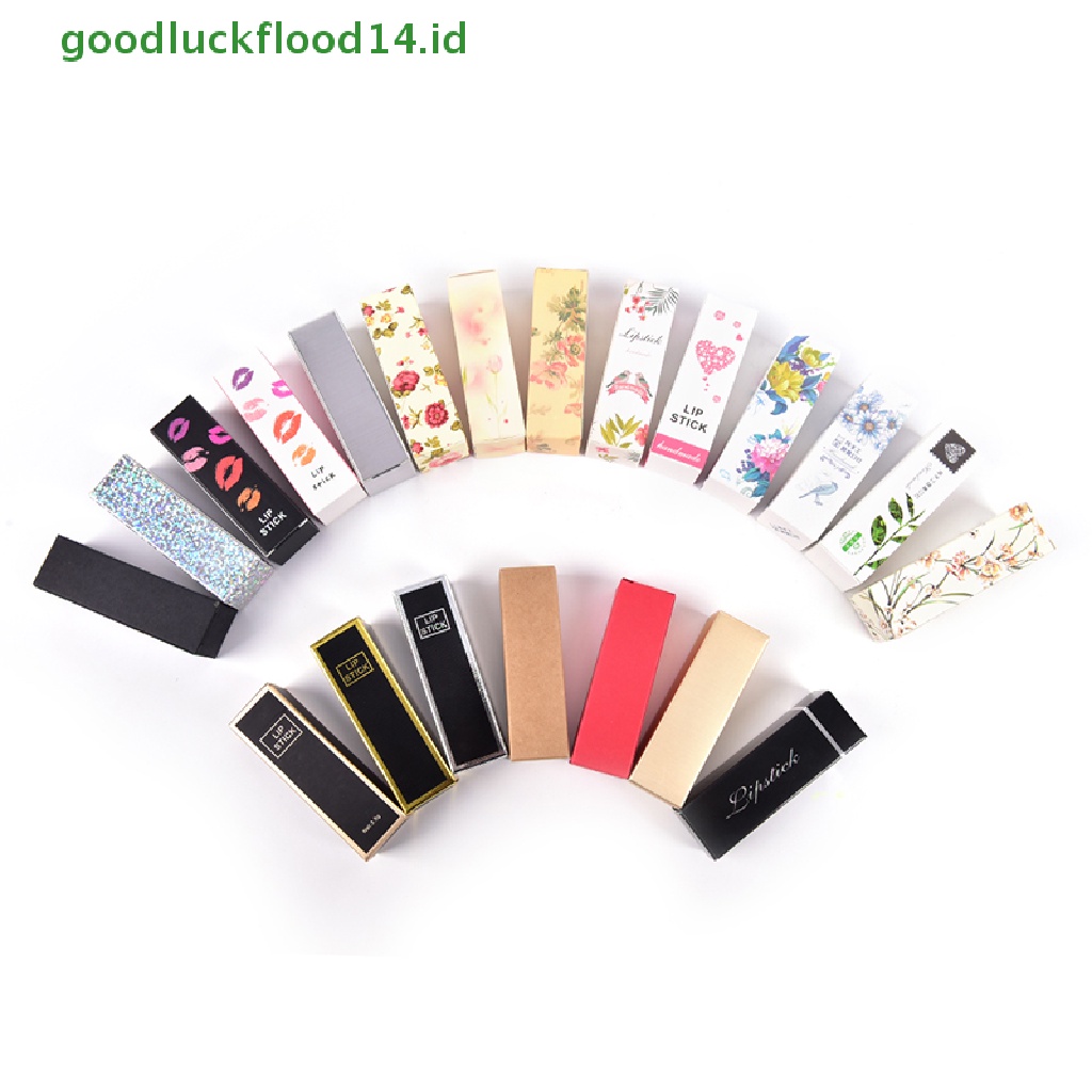 [GOOGFOUR] 10pcs Tube Lip Balm Kosong Kemasan Karton Box Lip Tube DIY Paper Case Box [TOP]