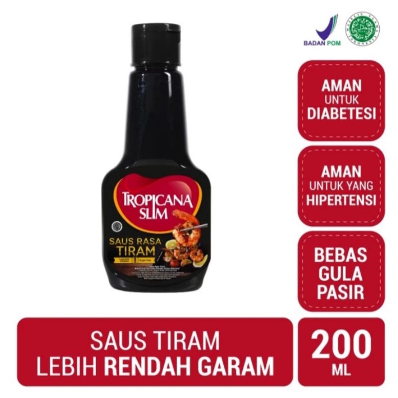 

saus tiram tropicana slim 200 ml bebas gula