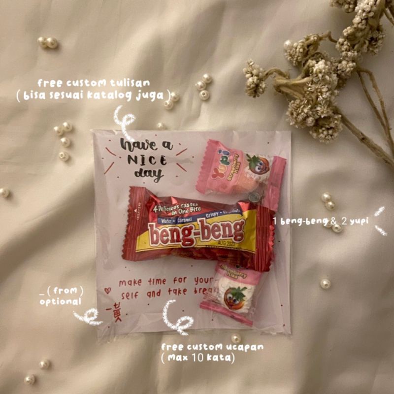 [ read capt ] mini gift snack custom | hadiah kecil uts uas valentine graduasi ✨