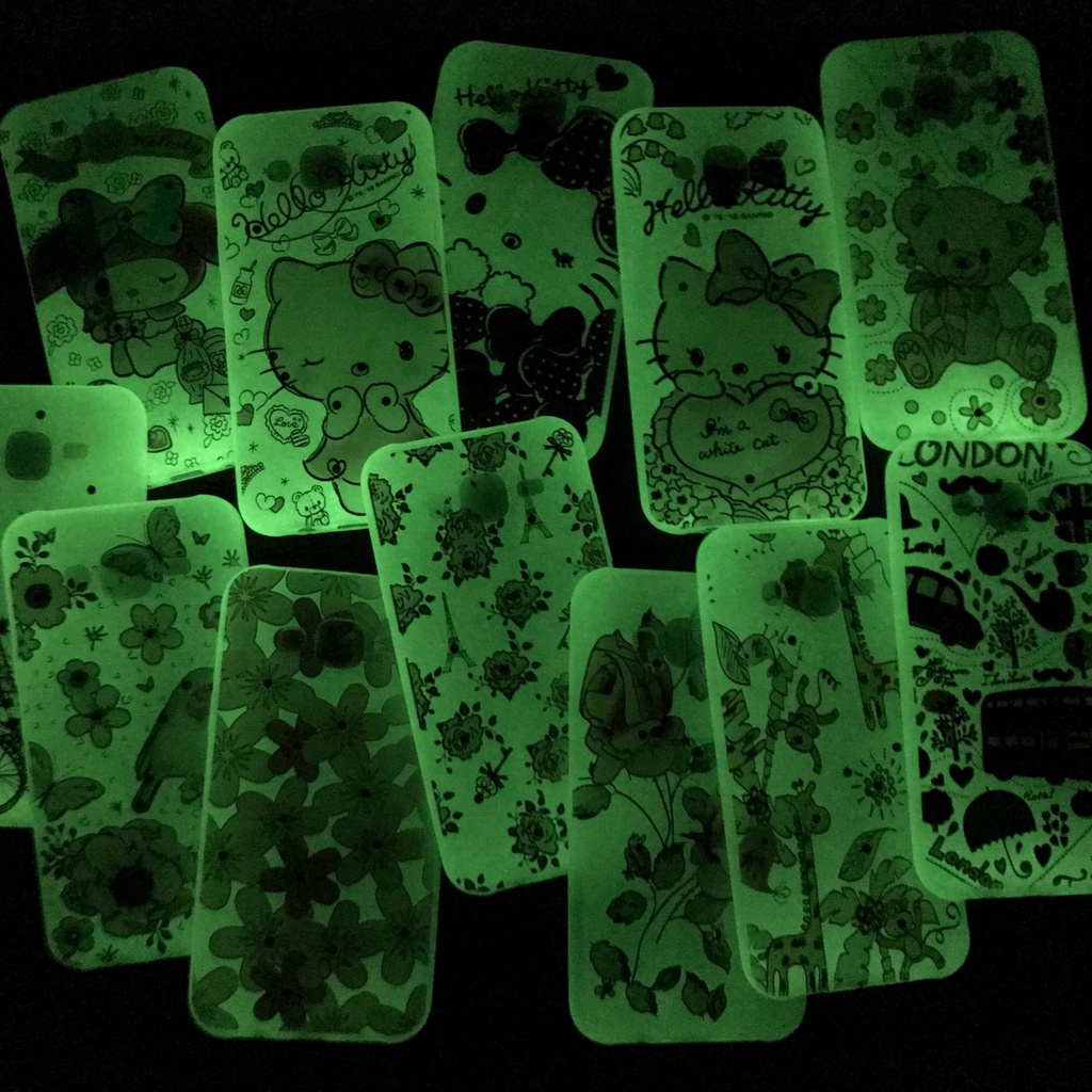 SAMSUNG GALAXY J1 ACE J110 J3 2015 2016 S7 FLAT | GLOW ART SWAROSKI Soft Case Glow In The Dark