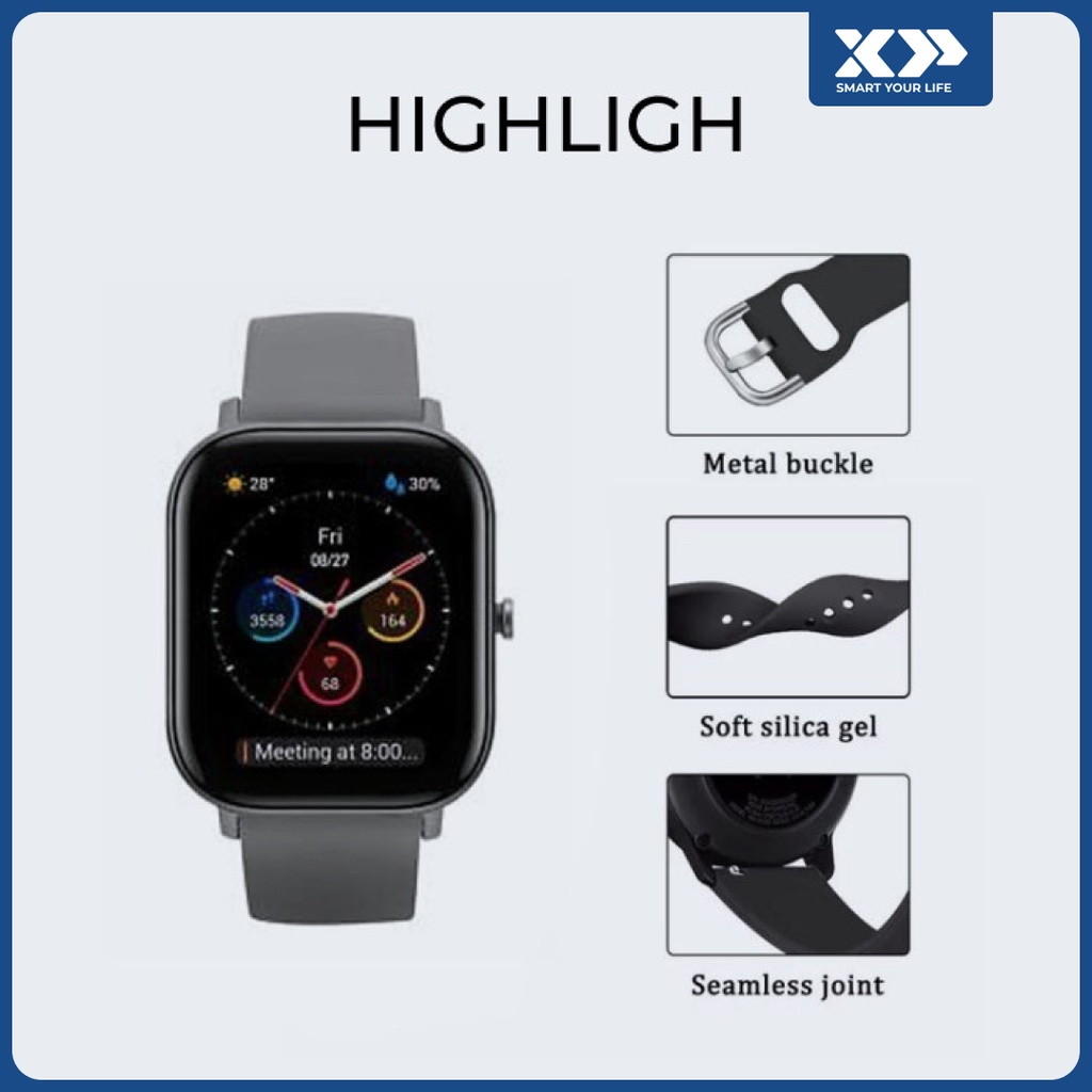 Strap Silicone 20mm for Amazfit GTS GTR Smartwatch Universal