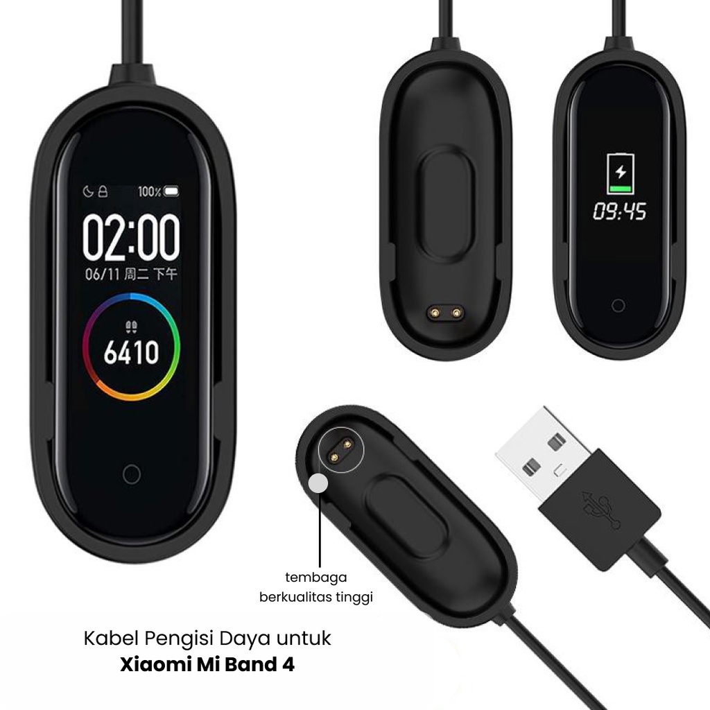 Charger Cable Xiaomi Band Mi Band 3 4 5 6 Fast Charging