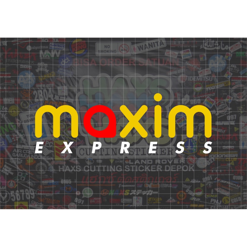 Cutting Sticker Maxim Express Ukuran 15 Cm Untuk Motor Mobil