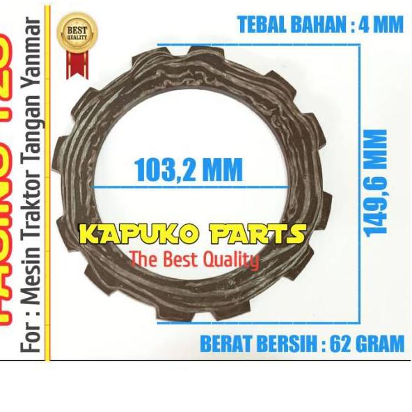 Serba Meriah YZC KAMPAS KOPLING HAND TRAKTOR YANMAR