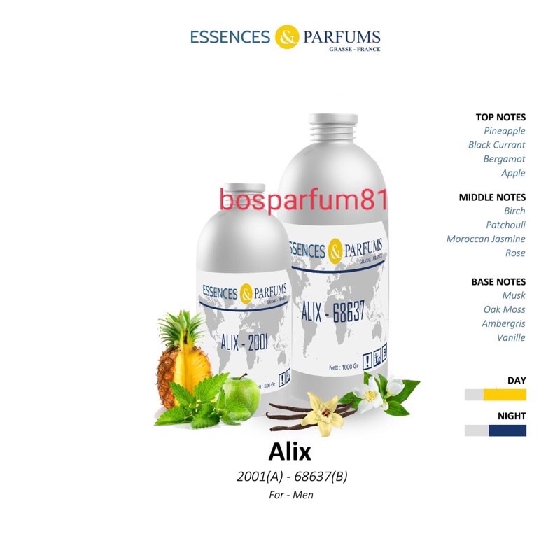 bibit parfum essences alix - cre*d av*ntus 100ml platinum