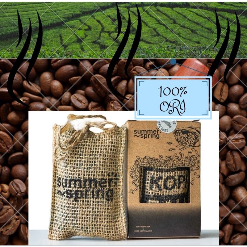 Pengharum Mobil Kopi Bali Gantung - Pengharum Biji Kopi Organik - Pewangi Aroma Kopi ORI pewangi gan
